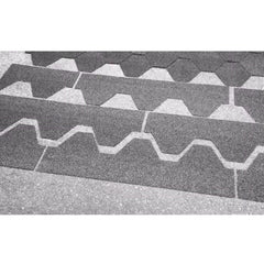 Aleko Weather-Resistant Bitumen Roof Shingle for Barrel Saunas -83x72x75