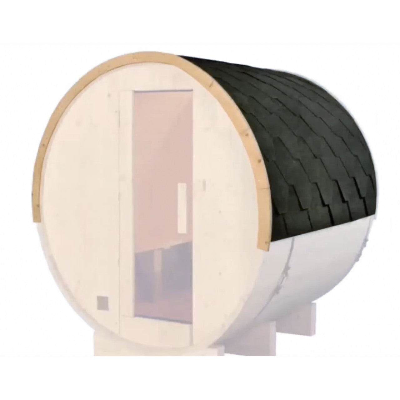Aleko Weather-Resistant Bitumen Roof Shingle for Barrel Saunas -93x72x75
