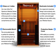 Med Breakthrough 5 Ultra Full Spectrum Sauna - 2 Person