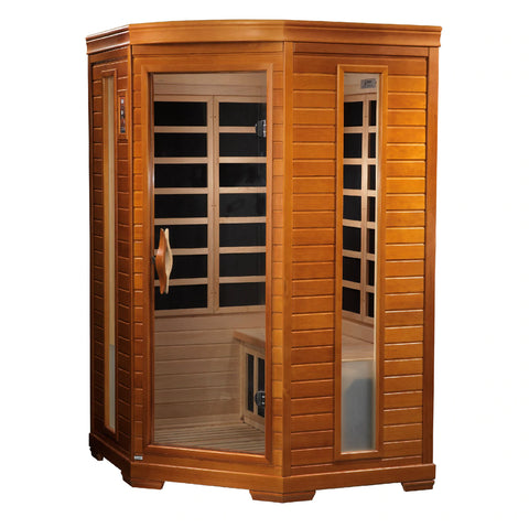 Golden Designs Dynamic Heming Elite 2-person Corner Ultra Low EMF FAR Infrared Sauna