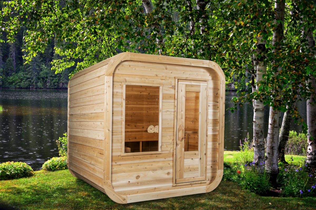 Dundalk Leisure Canadian Timber Luna Traditional Outdoor Sauna CTC22LU