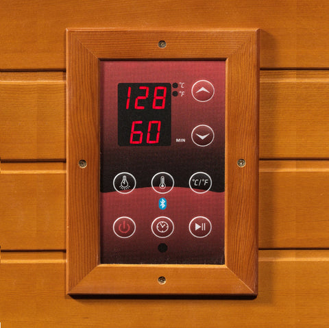 Golden Designs Dynamic Heming Elite 2-person Corner Ultra Low EMF FAR Infrared Sauna