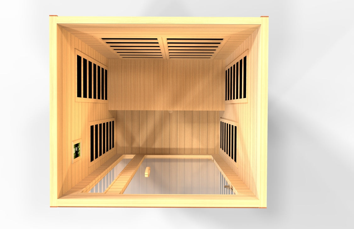Golden Designs Dynamic Cordoba Elite 2-person Ultra Low EMF FAR Infrared Sauna