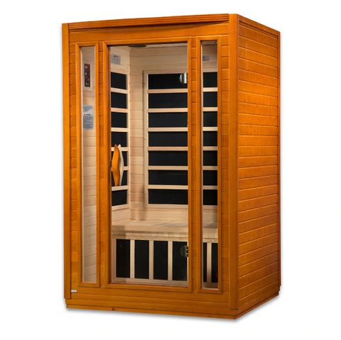 Golden Designs Dynamic San Marino Elite 2-person Ultra Low EMF (Under 3MG) FAR Infrared Sauna (Canadian Hemlock)