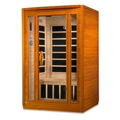 Golden Designs Dynamic San Marino Elite 2-person Ultra Low EMF (Under 3MG) FAR Infrared Sauna (Canadian Hemlock)