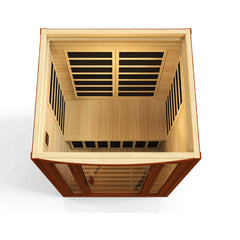 Golden Designs Dynamic San Marino Elite 2-person Ultra Low EMF (Under 3MG) FAR Infrared Sauna (Canadian Hemlock)