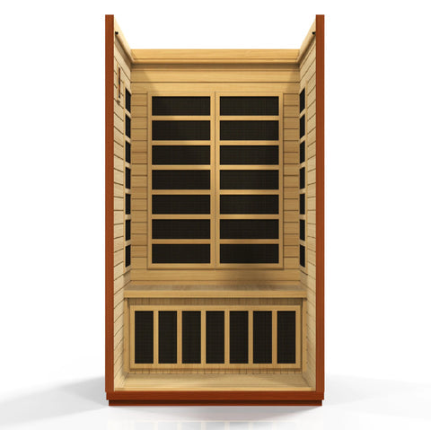 Golden Designs Dynamic San Marino Elite 2-person Ultra Low EMF (Under 3MG) FAR Infrared Sauna (Canadian Hemlock)