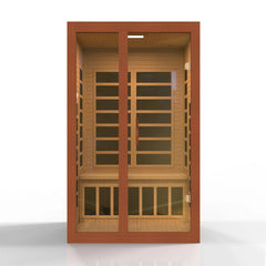 Golden Design Dynamic Santiago 2-Person Full Spectrum  Near Zero EMF FAR Infrared Sauna