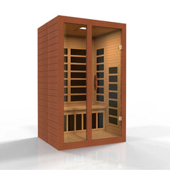 Golden Designs Dynamic Santiago Elite 2-person Ultra Low EMF (Under 3MG) FAR Infrared Sauna (Canadian Hemlock)