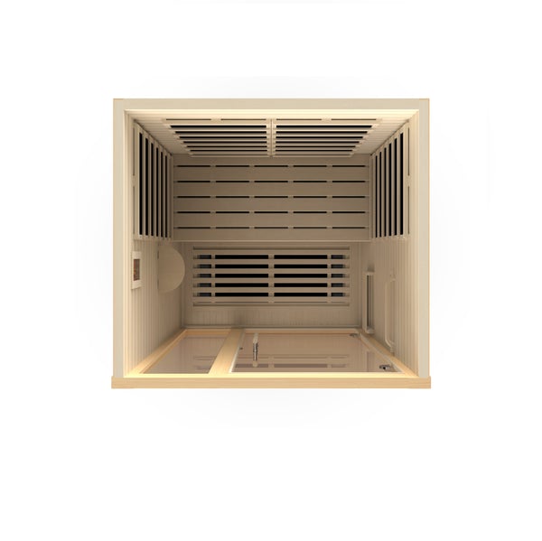 Golden Designs Dynamic Llumeneres 2 Person Ultra Low EMF FAR Infrared Sauna