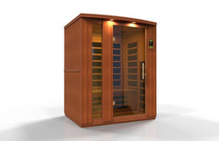 Golden Designs Dynamic Lugano 3-person Ultra Low EMF (Under 3MG) FAR Infrared Sauna (Canadian Hemlock)