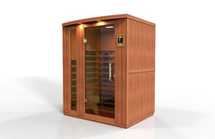 Golden Design Dynamic Lugano 3-Person Full Spectrum  Near Zero EMF FAR Infrared Sauna
