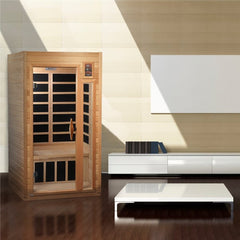 Golden Designs Geneva Elite 1-2-person PureTech Near Zero EMF FAR Infrared Sauna