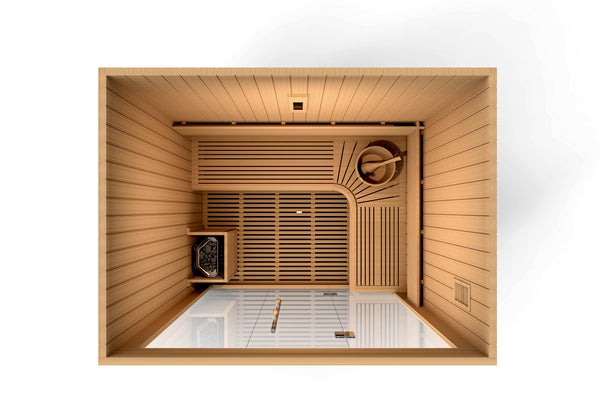 Golden Designs Copenhagen Edition 3 Person Traditional Steam Sauna