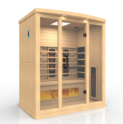 Golden Designs 3-Person Full Spectrum PureTech Near Zero EMF FAR Infrared Sauna