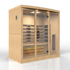 Golden Designs 4-Person Full Spectrum PureTech Near Zero EMF FAR Infrared Sauna