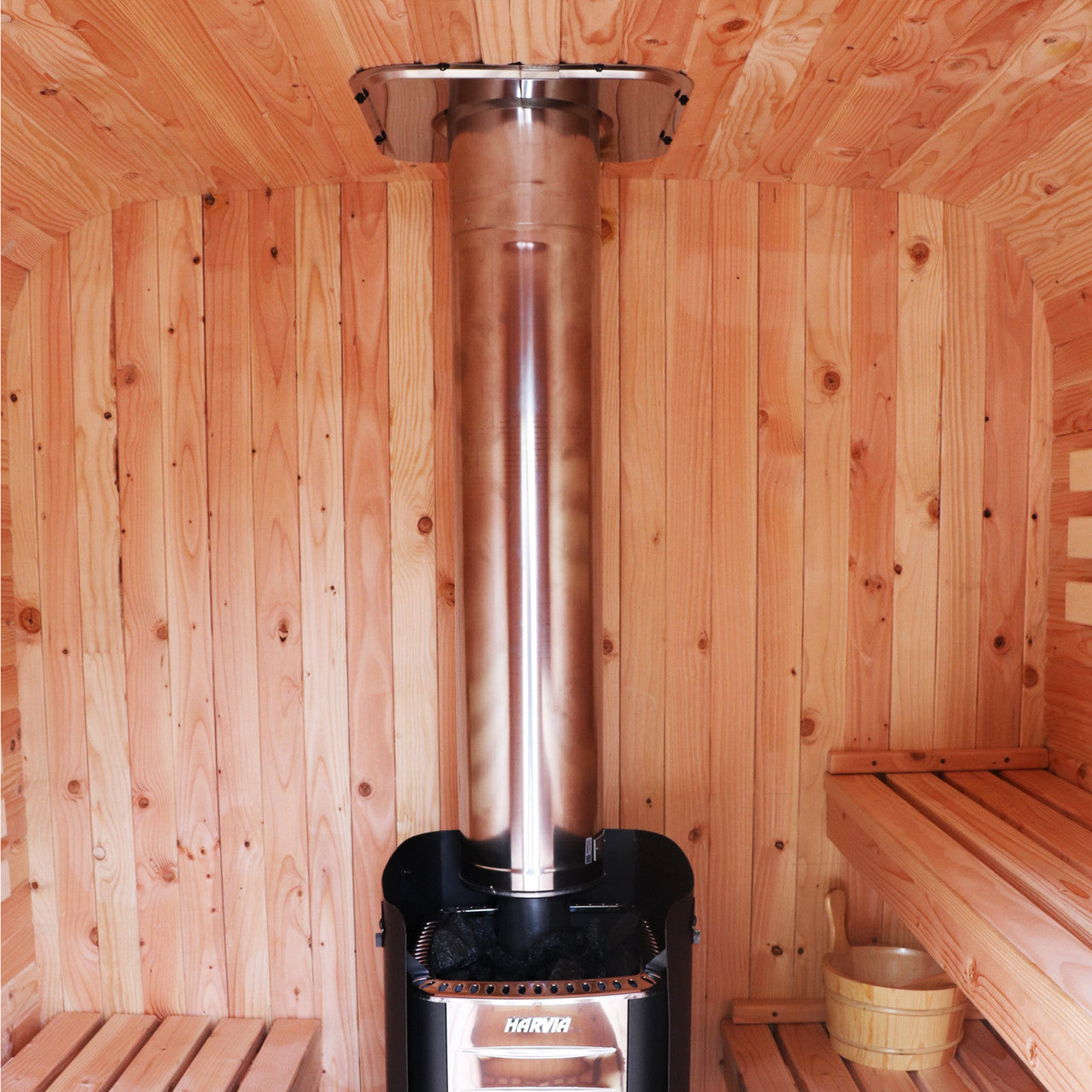 Aleko Hemlock Mobile Outdoor Sauna with Trailer