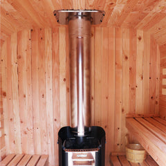 Aleko Hemlock Mobile Outdoor Sauna with Trailer