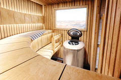 Harvia Cilindro Half Series Stainless Steel Sauna Heater at 240V 1PH
