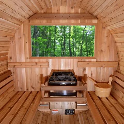 Harvia KIP Series Stainless Steel Sauna Heater at 240V 1PH with Built-In Time and Temperature Controls