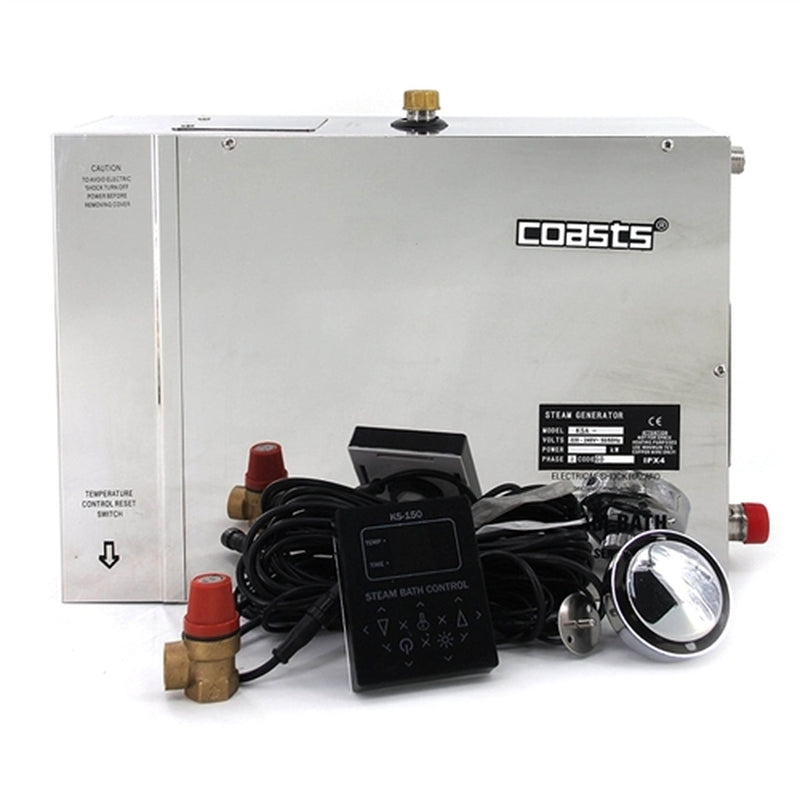 Aleko COASTS Steam Generator for Steam Saunas - KS150 Controller - KSA120M