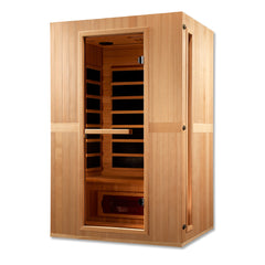 Golden Designs Maxxus Serenity Dual Tech 2 person Low EMF FAR Infrared Sauna Canadian Hemlock