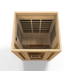 Golden Designs Maxxus Trinity Dual Tech 3 person Low EMF FAR Infrared Sauna Canadian Hemlock