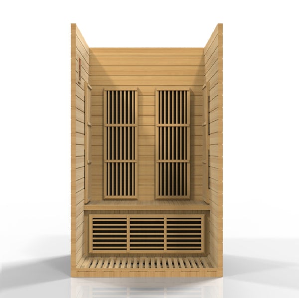 Golden Designs Maxxus Seattle 2 person Low EMF FAR Infrared Sauna Canadian Hemlock