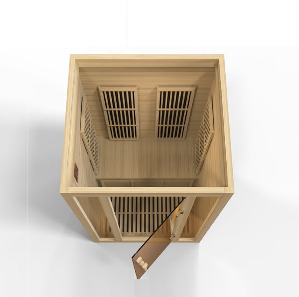 Golden Designs Maxxus Seattle 2 person Low EMF FAR Infrared Sauna Canadian Hemlock