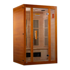 Golden Design Maxxus Aspen Dual Tech 2 person Low EMF FAR Infrared Sauna Canadian Hemlock