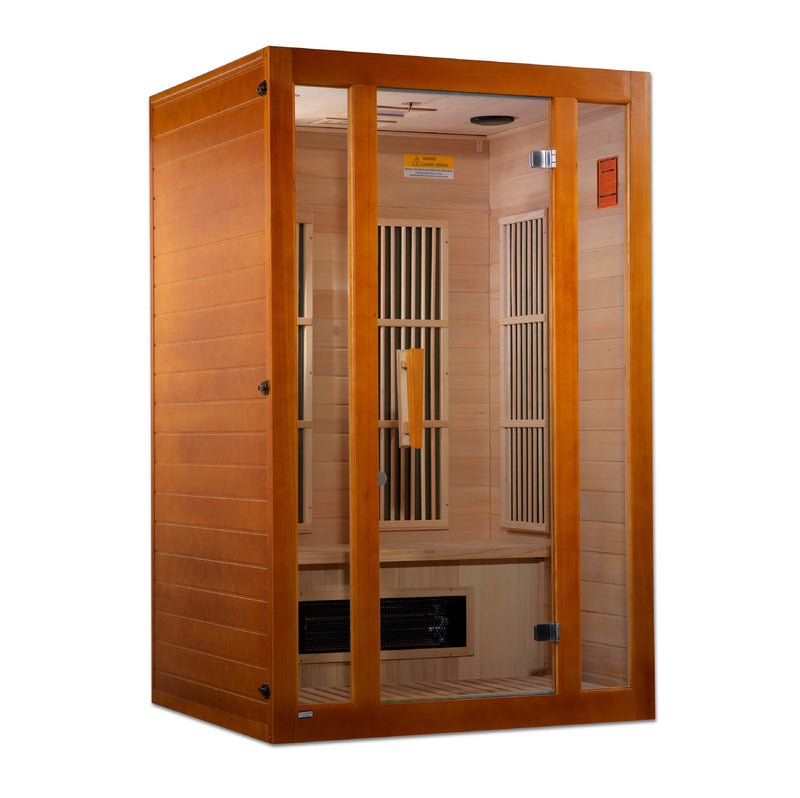 Golden Design Maxxus Aspen Dual Tech 2 person Low EMF FAR Infrared Sauna Canadian Hemlock
