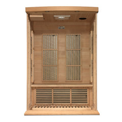Golden Design Maxxus 2 Person Near Zero EMF FAR Infrared Sauna - Canadian Hemlock