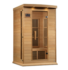 Golden Design Maxxus 2 Person Near Zero EMF FAR Infrared Sauna - Canadian Hemlock