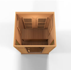 Golden Designs Maxxus Cholet Edition 2 Person Near Zero EMF FAR Infrared Sauna - Canadian Red Cedar