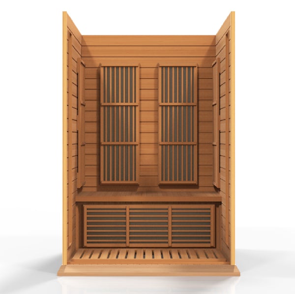 Golden Designs Maxxus Low EMF FAR Infrared Sauna Canadian Red Cedar