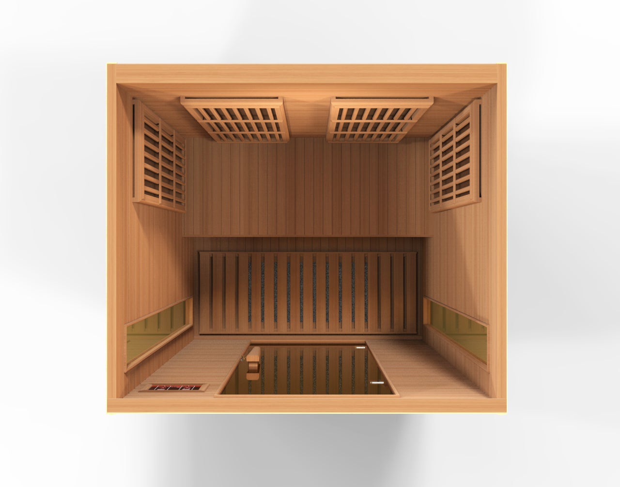 Golden Designs Maxxus Low EMF FAR Infrared Sauna Canadian Red Cedar