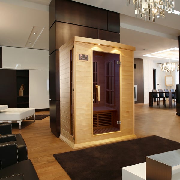Golden Designs Maxxus Low EMF FAR Infrared Sauna Canadian Hemlock