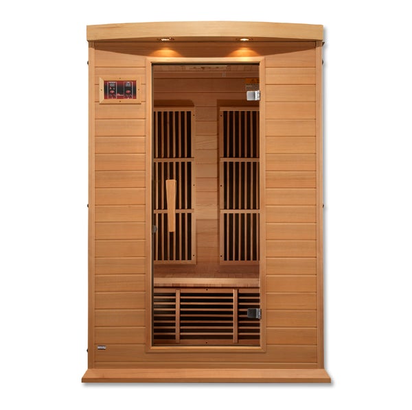 Golden Designs Maxxus Low EMF FAR Infrared Sauna Canadian Hemlock