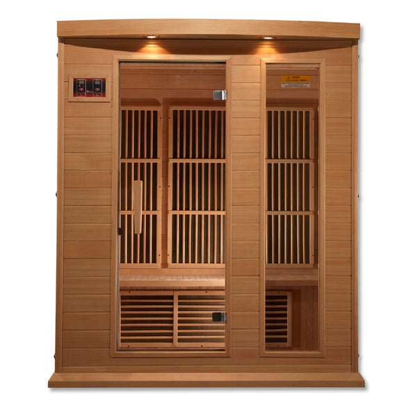 Golden Designs Maxxus Low EMF FAR Infrared Sauna Canadian Hemlock