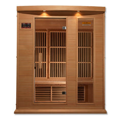 Golden Designs Maxxus Low EMF FAR Infrared Sauna Canadian Hemlock