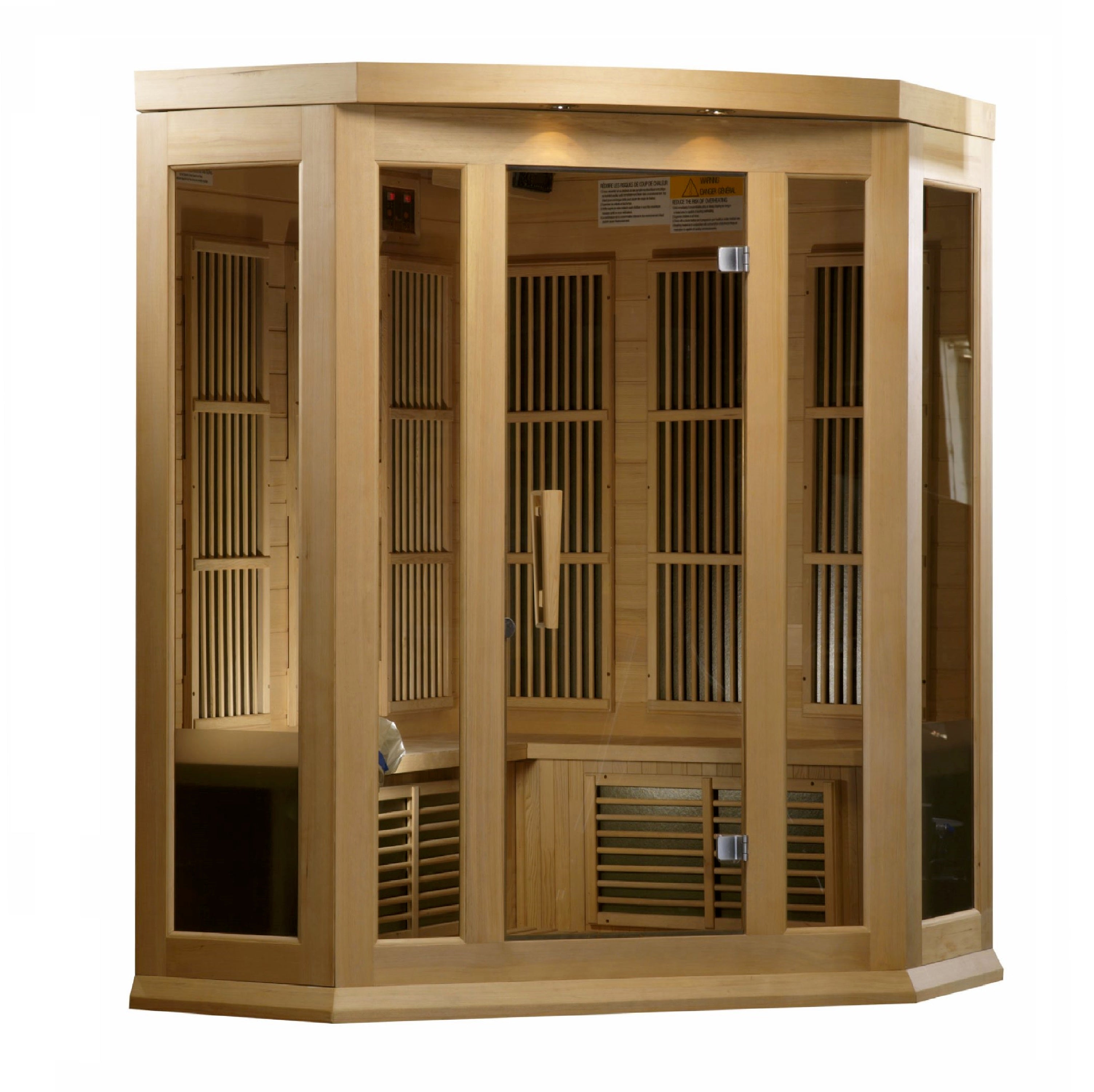 Golden Designs Maxxus Low EMF FAR Infrared Sauna Canadian Hemlock