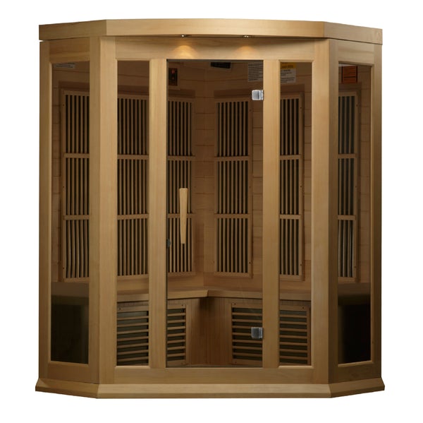 Golden Designs Maxxus Low EMF FAR Infrared Sauna Canadian Hemlock