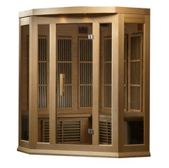Golden Designs Maxxus Low EMF FAR Infrared Sauna Canadian Hemlock