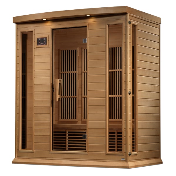 Golden Designs Maxxus 4 Person Near Zero EMF FAR Infrared Sauna - Canadian Hemlock