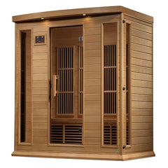 Golden Designs Maxxus 4 Person Near Zero EMF FAR Infrared Sauna - Canadian Hemlock