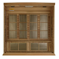 Golden Design Maxxus Montilemar Edition 4 Person Near Zero EMF FAR Infrared Sauna - Canadian Red Cedar