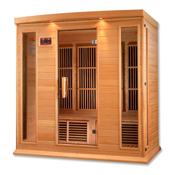 Golden Designs Maxxus Low EMF FAR Infrared Sauna Canadian Hemlock