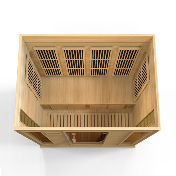 Golden Designs Maxxus Low EMF FAR Infrared Sauna Canadian Hemlock