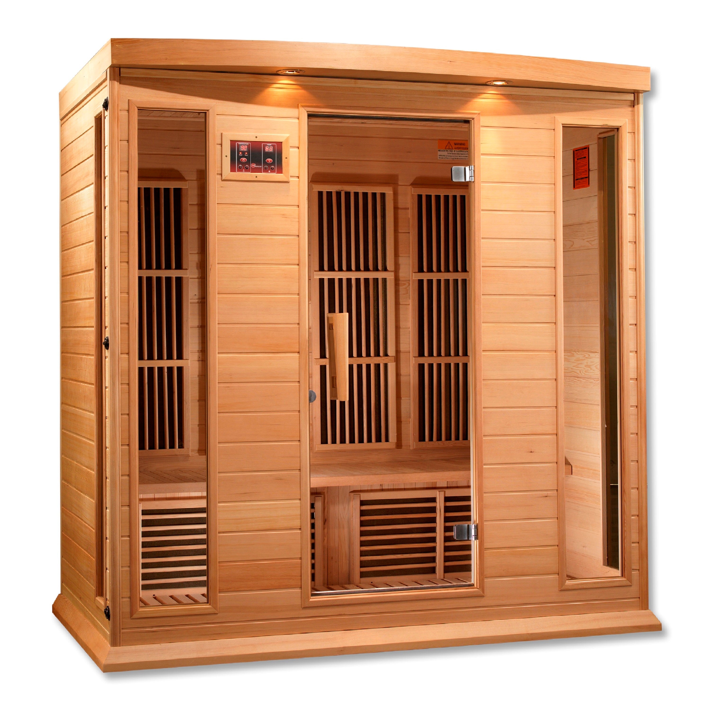 Golden Designs Maxxus Low EMF FAR Infrared Sauna Canadian Hemlock