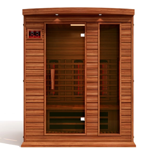 Golden Design Maxxus 3 Person Full Spectrum Infrared Sauna - Canadian Red Cedar